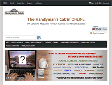 Tablet Screenshot of handymancabin.com